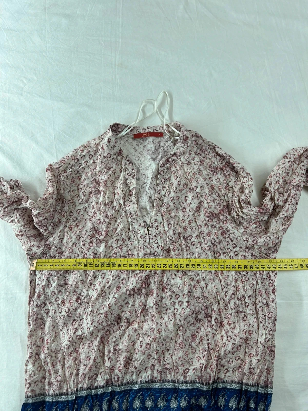 Lange mouw blouse edc vintage met veelkleurige patronen – photo 9